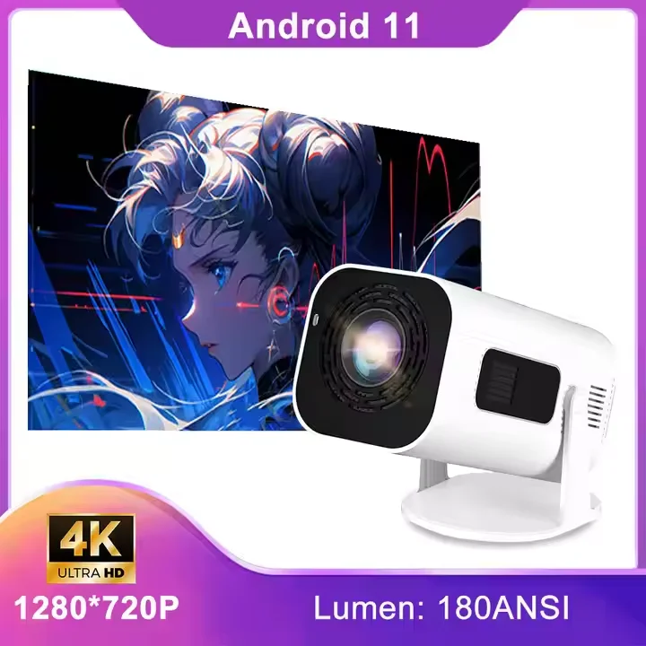 XP330 Android 11 Portable projector with wifi 180 ANSI home cinema 720P full hd 4k projector