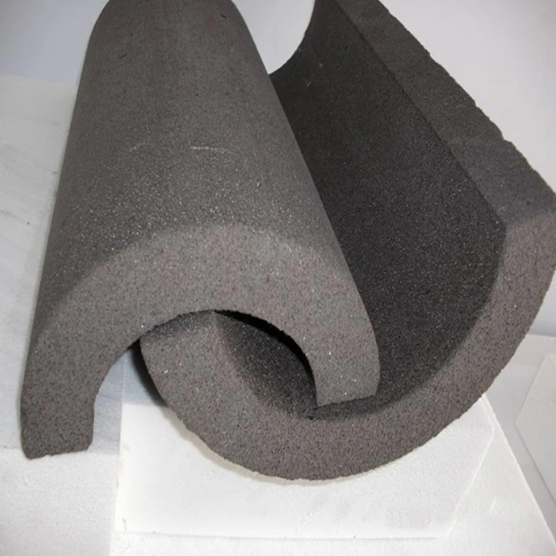 Non-combustible Fireproof Cold Insulation Cellular Glass Foam Glass Pipe Tube For Low Temperature Pipe