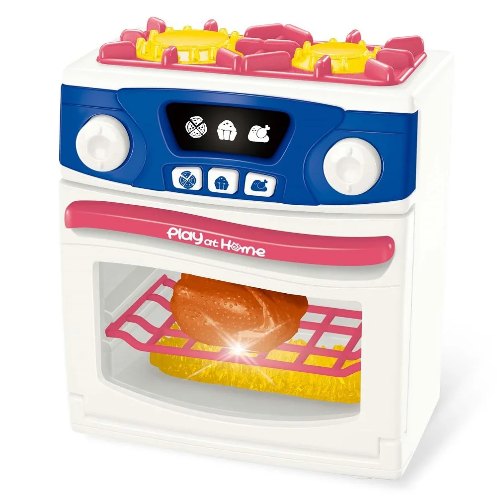 Toys 2 In 1 Gas Stove And Chicken Oven Multi-Function Kids Kitchen Toys Set With Light And  Music