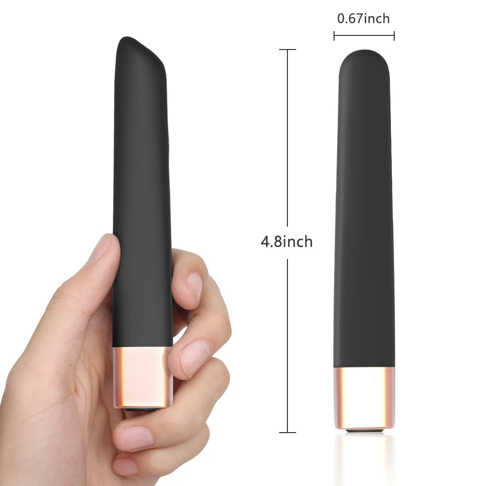 Customized Design Classic Black Bullet Vibrator Strong Vibration Sex Toys Portable Lipstick Dildo for Women