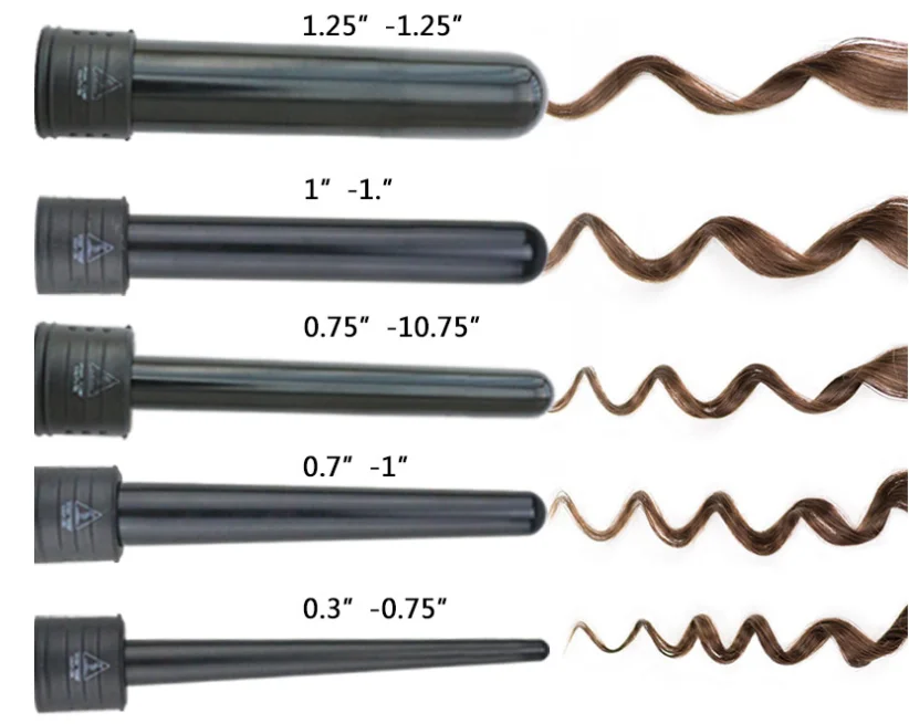 electronic hot tools ceramic cone curling iron magic hair curler salon 19mm/25mm/32mm