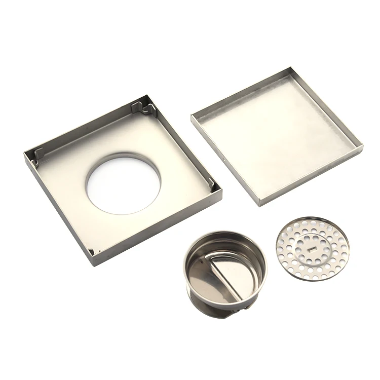 China manufacturer supply Kitchen toilet bathroom accessory shower stainless steel floor drains