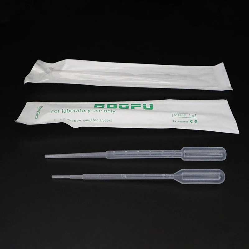 Custom Design 50Pcs 3Ml 1Ml Calibrated Pipette Dropper Plastic Disposable Transfer Pipettes For Science Laboratory