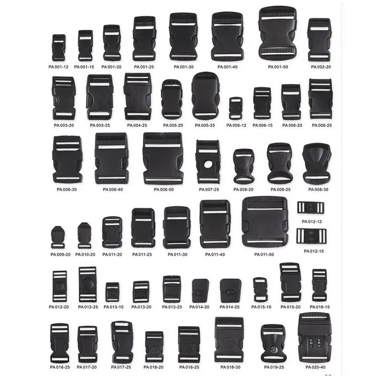 
Factory Direct Supply Plastic Buckle Clip Lanyard Accessories 