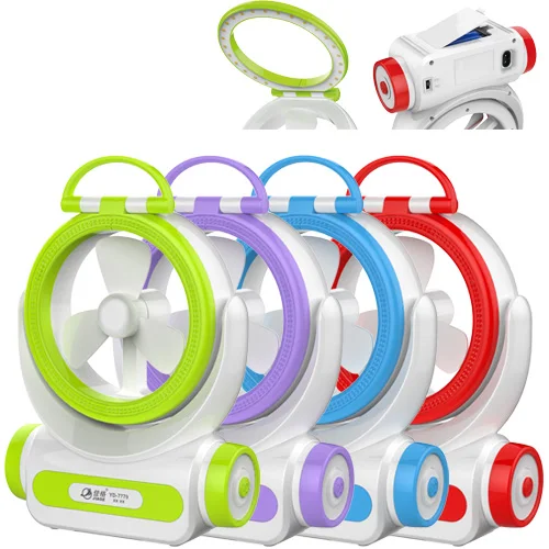 2022 Factory prices fashionable flexible rechargeable led working table lamp with fan