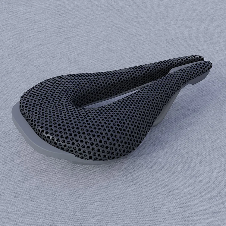 3D printed carbon fiber honeycomb saddle for road mountain bikes