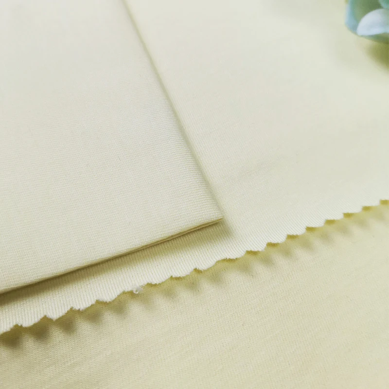 1509# weight140g Cotton plain plain single side jersey 140 g spring/summer fashion T-shirt baby knitted fabric