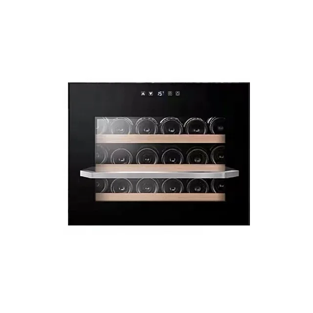 All full glass built in compressor 18 bottle wine cooler chiller fridge