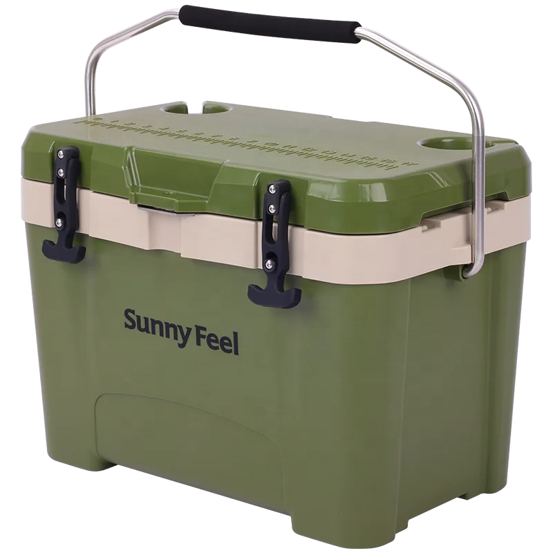 SunnyFeel Insulated Cooler Portable Car Refrigerator Outdoor Camping Ice Chest Handheld Ice Bucket Fresh-Keeping Box