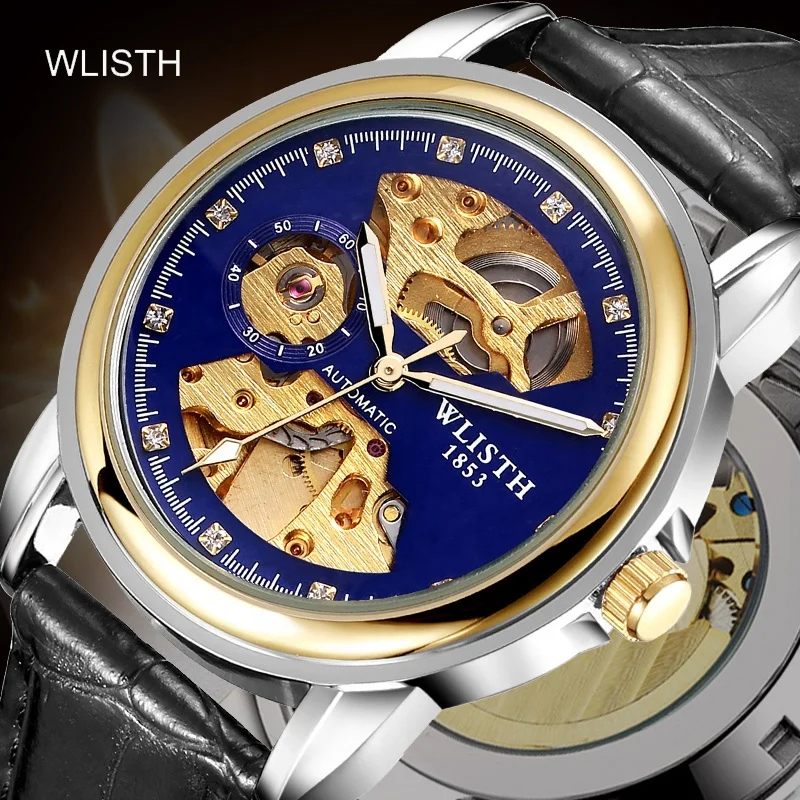 Get samples for free low price stainless  steel chain  men mechanical watch fashion lady wristwatch