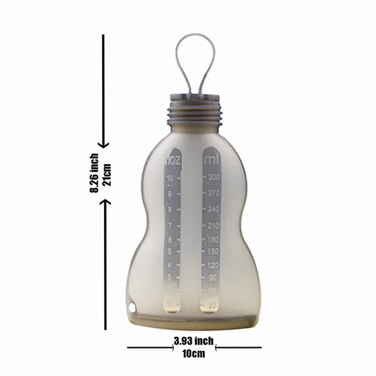 Custom Leak Proof Silicone Milk Storage Bag Reusable Breast Milk Freezer Bags for Breastfeeding