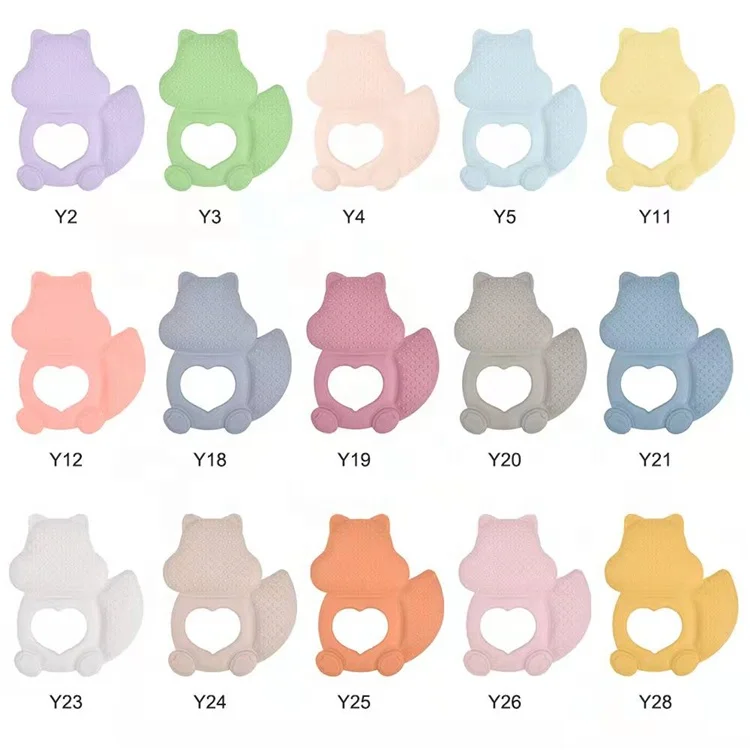 Food Grade Animal Baby Teether Sensory Toys BPA Free Baby Silicone Teether Teething Soothing Molar Toy