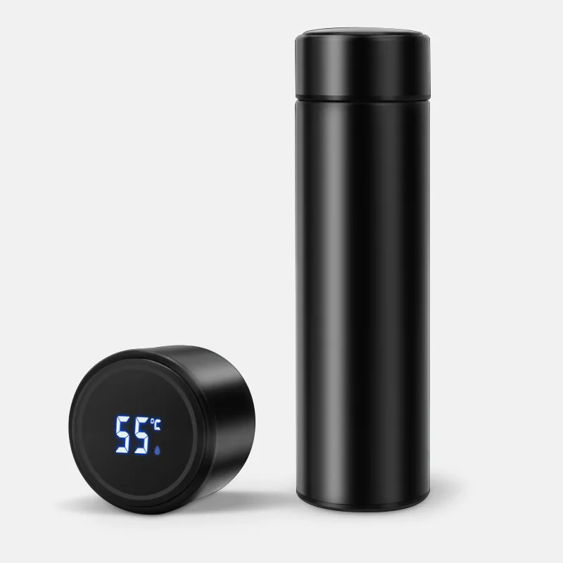 Smart Insulation Cup,2022 Personalized 500ml Smart Thermos Water Bottle with Led Display Touch Screen Digital Temperature