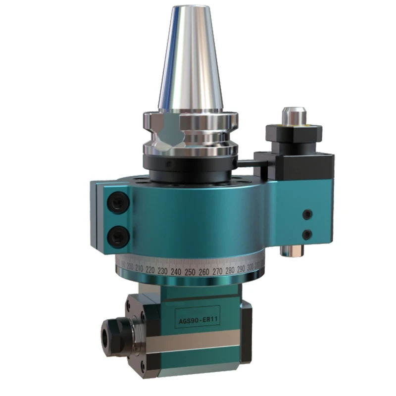 Lightweight BT30 AGS90 ER11 90 degrees milling Head CNC Milling Head Custom  ISO BT HSK Tool Holder For milling machines