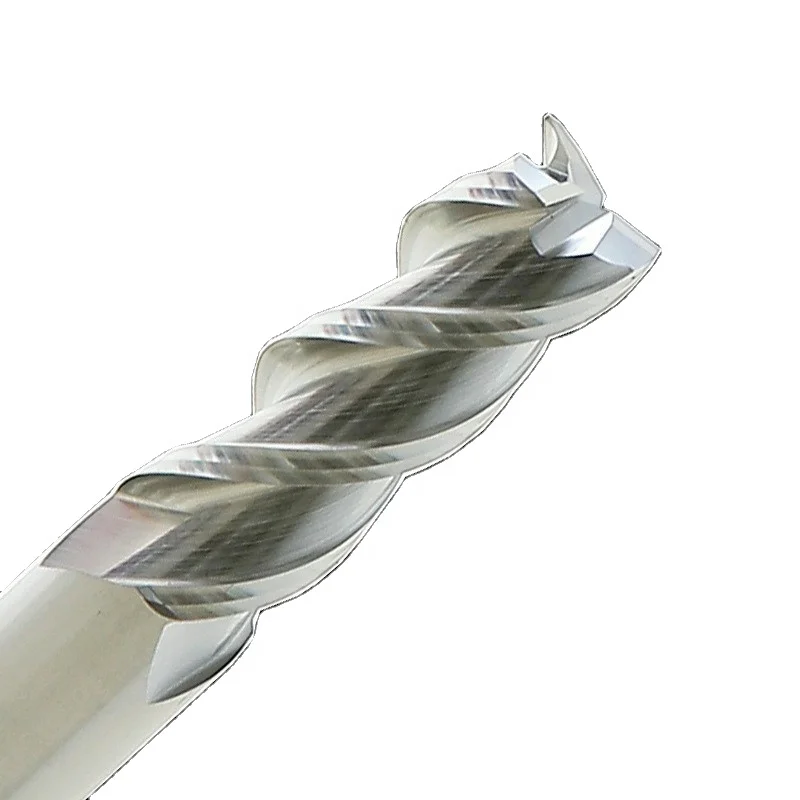 High Feed CNC End Mill HRC45 3 Flutes Carbide End Mills for Aluminum Wholesale 50L 75L100L CNC Milling Machining Milling Cutters