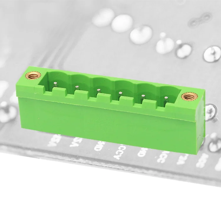 Male pluggable terminal block V/T type 5.08mm pitch wire to board with ears replace Phoenix