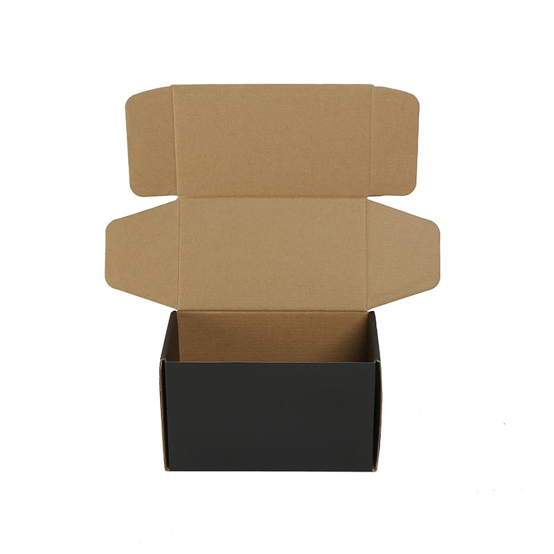 Custom Logo Printed Cardboard Boxes Shopping Garment Black Retail Carry box