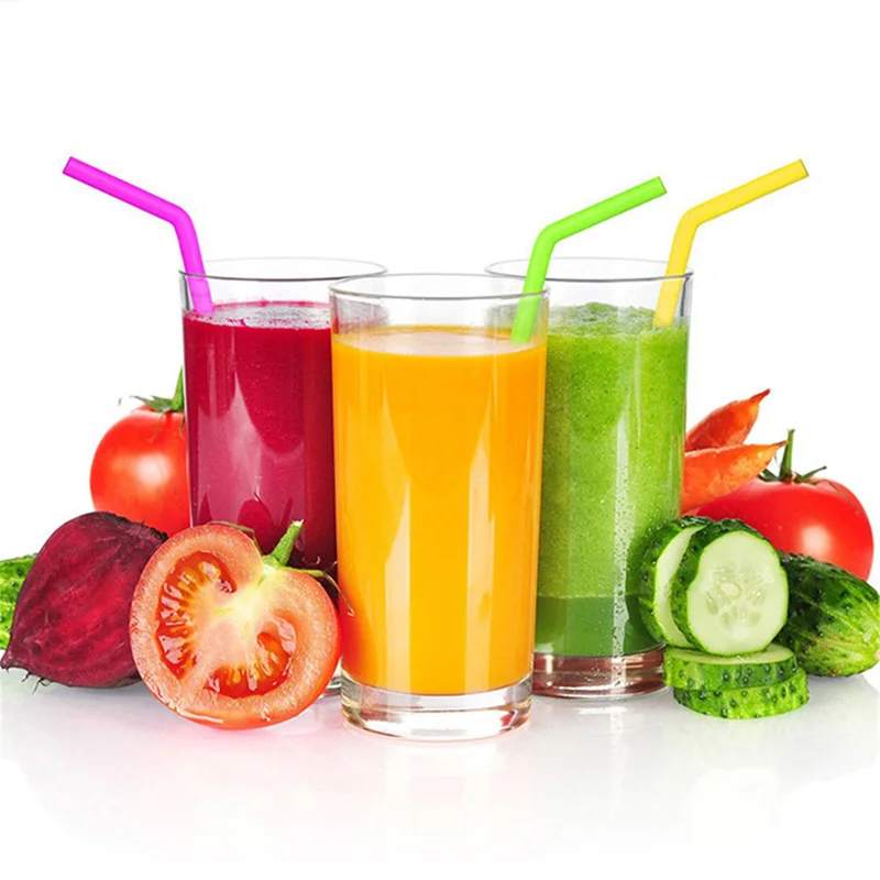 Wholesale Eco Friendly Collapsable Silicone Drinking Straws Reusable Silicone coffee Straws Set with Cleaning Brush
