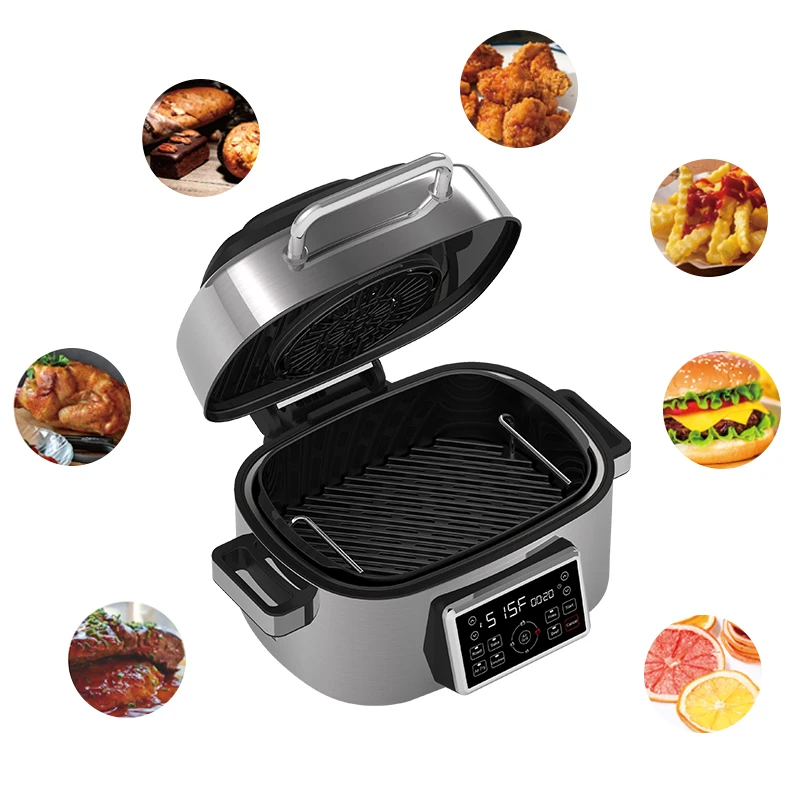7 In 1 Oem Supplier Big Air Fryer Oven Indoor Electric Countertop foodi grill foodi grill Air Fryer Grill