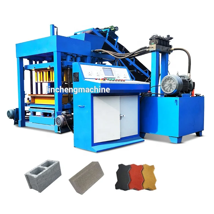 QT4-A price fully automatic hydraulic interlocking paving cement concrete hollow block molding brick making machine