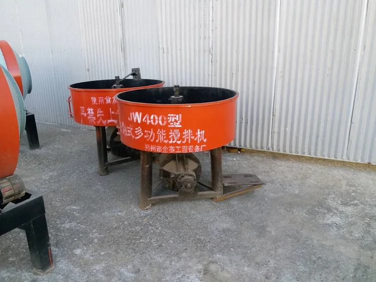top quality reverse drum mechanical horizontal pan type planetary 500kg castable pan refractory drum mixer