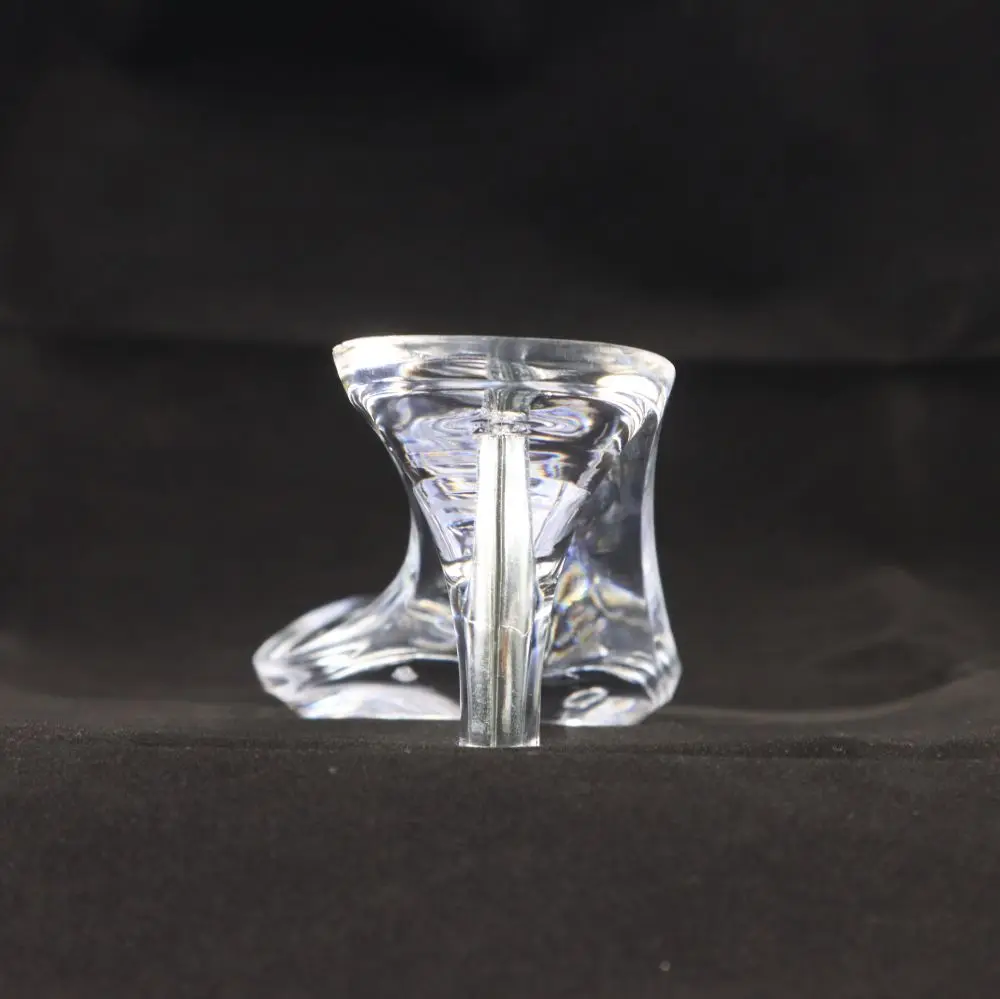 Factory sales Plating various colors Transparent crystal PC heel for shoe making charm
