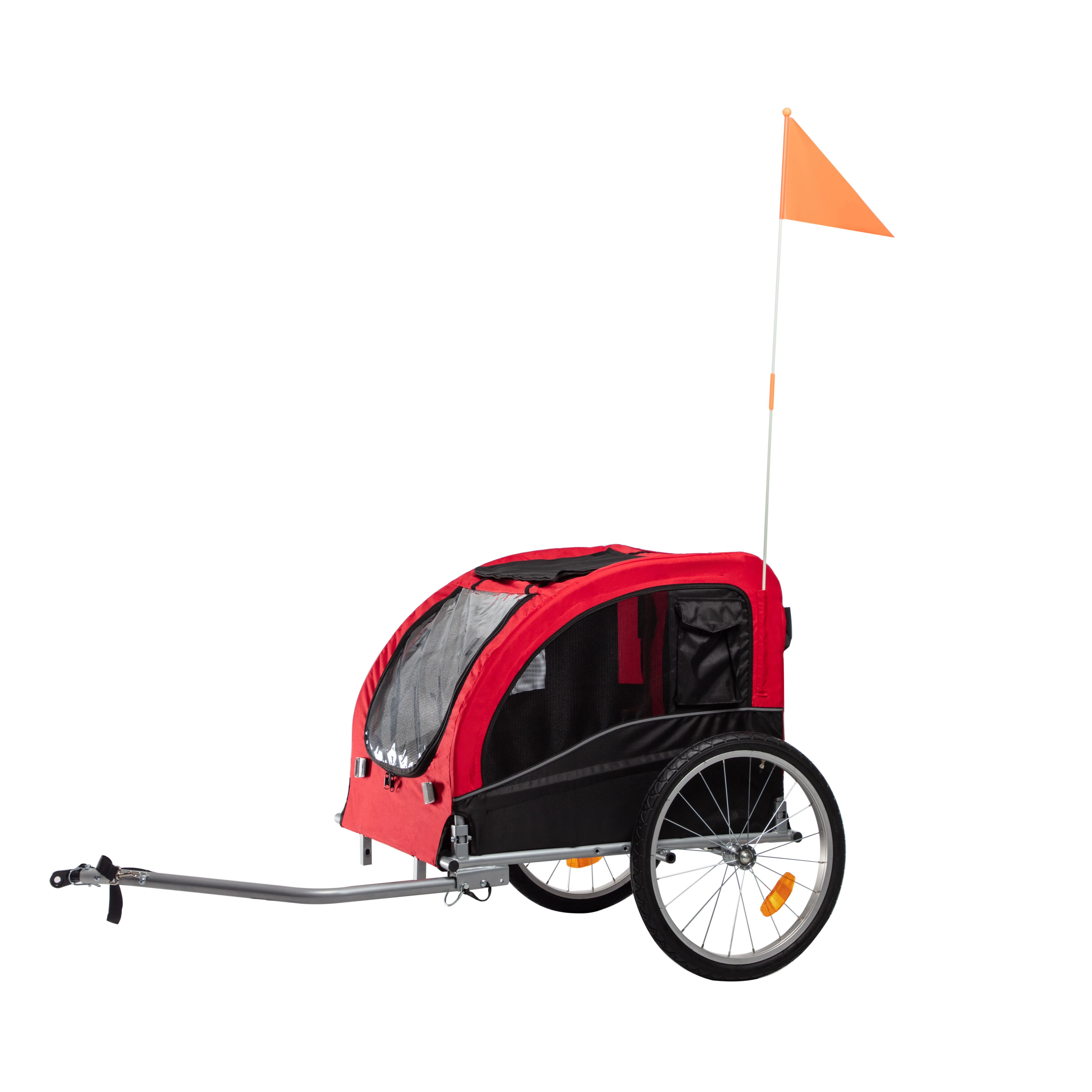 
Folding Bike Trailer Dog Trailer in Large Size for Sales Other Trailers 1pc/carton Hand Brake 20' Wheels JBTD3A(L) 128*74*103CM 