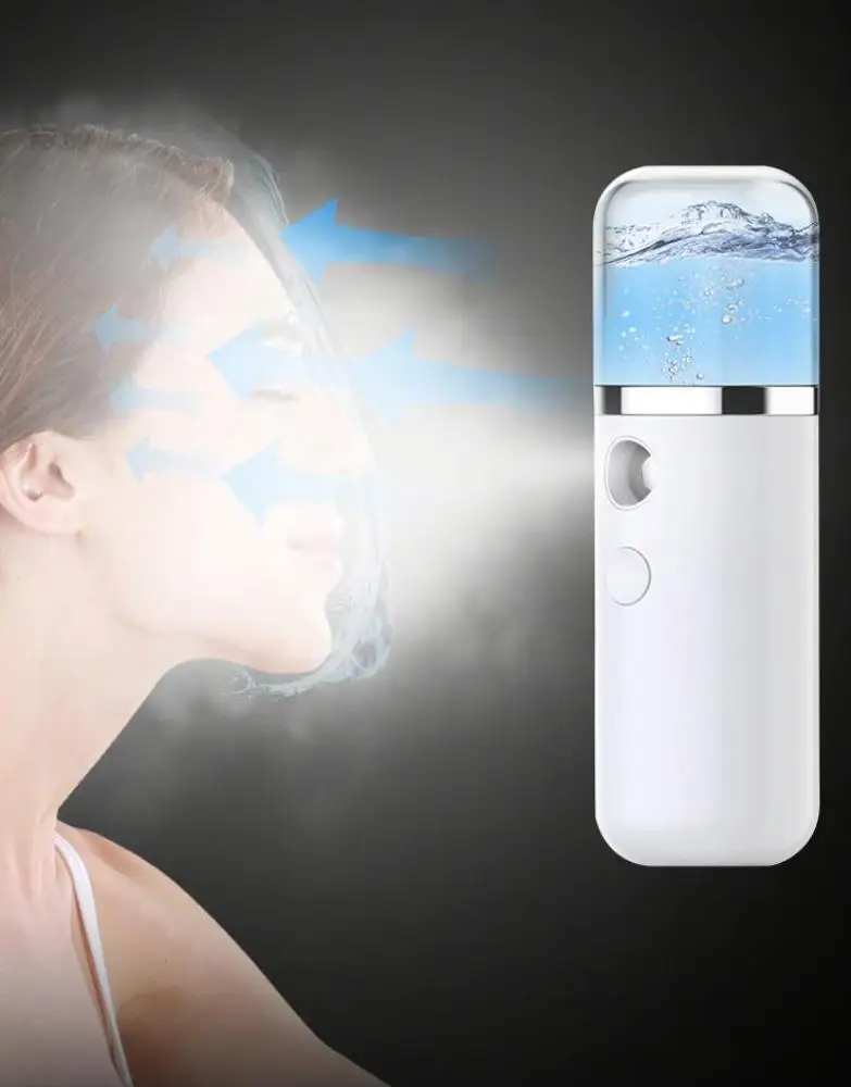 
Facial Steamer Face Sprayer Portable Mini Mister Skin Machine Handy For Usb Electric Cold Beauty With Water Spa Nano Mist Spray 