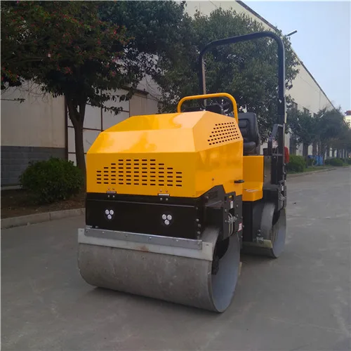 1 Ton New Type Diesel Double Drum Ride-on Asphalt Road Roller with good price