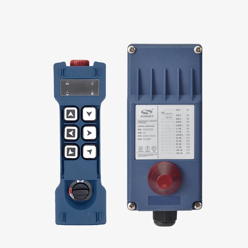Summit 6 buttons single speed wireless industrial radio crane remote control  for crane and hoist SUMT-S06