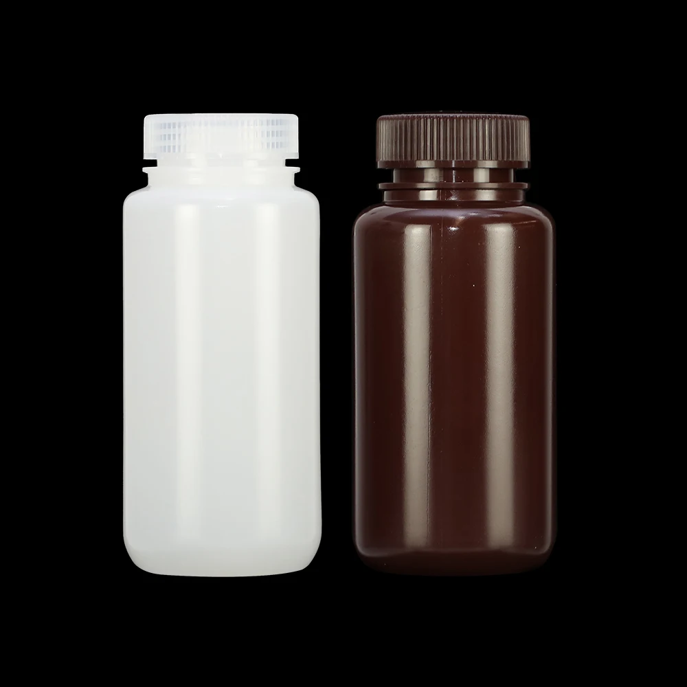 8ml 15ml 30ml 60ml 125ml 250ml 500ml 1000ml Laboratory Bottle Wide Mouth Empty Packaging Reagent Bottle for Sale