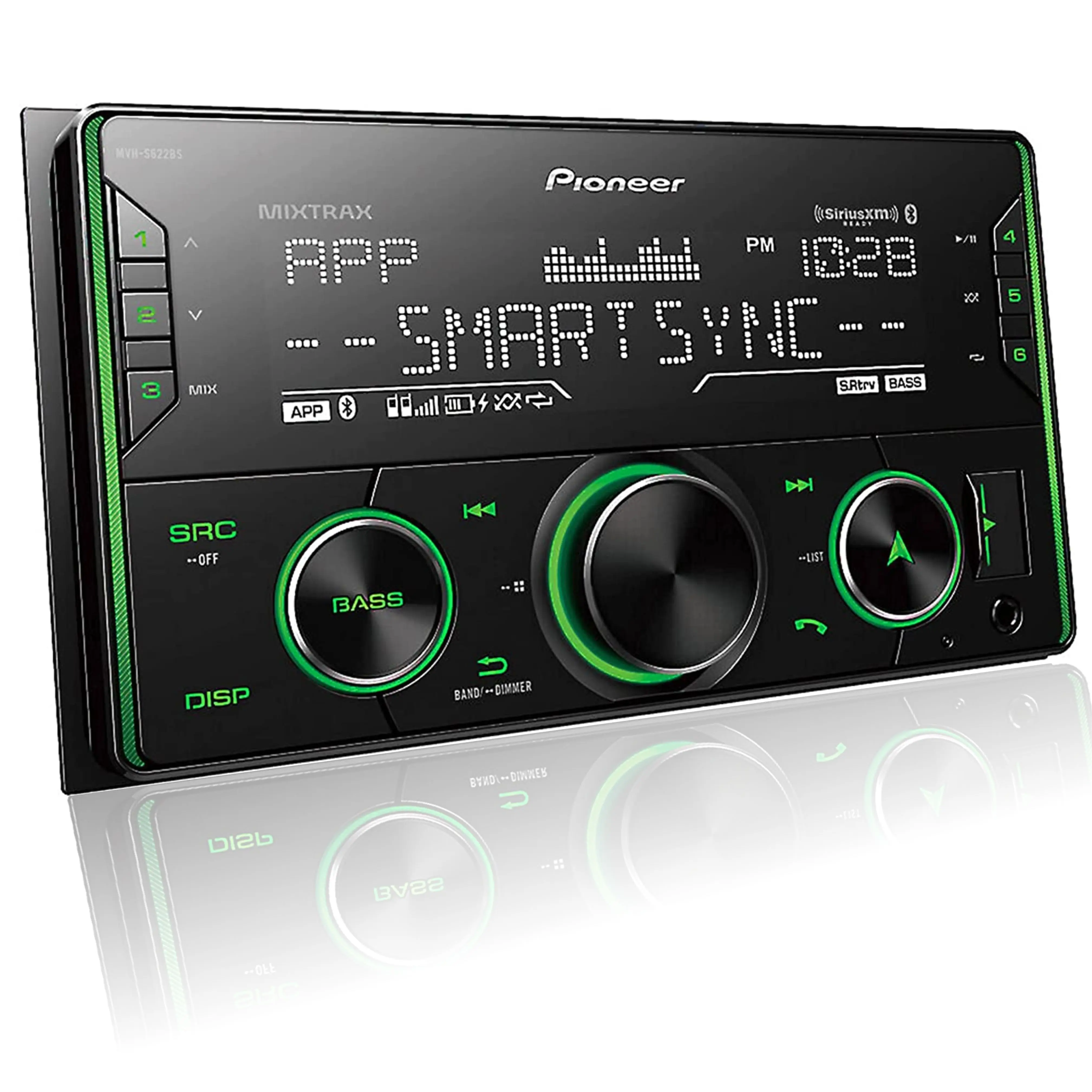 Pioneer MVH-S622BS цифровой медиа-ресивер 2 Din Автомобильный Радио USB MP3 bluetoos DSP плеер