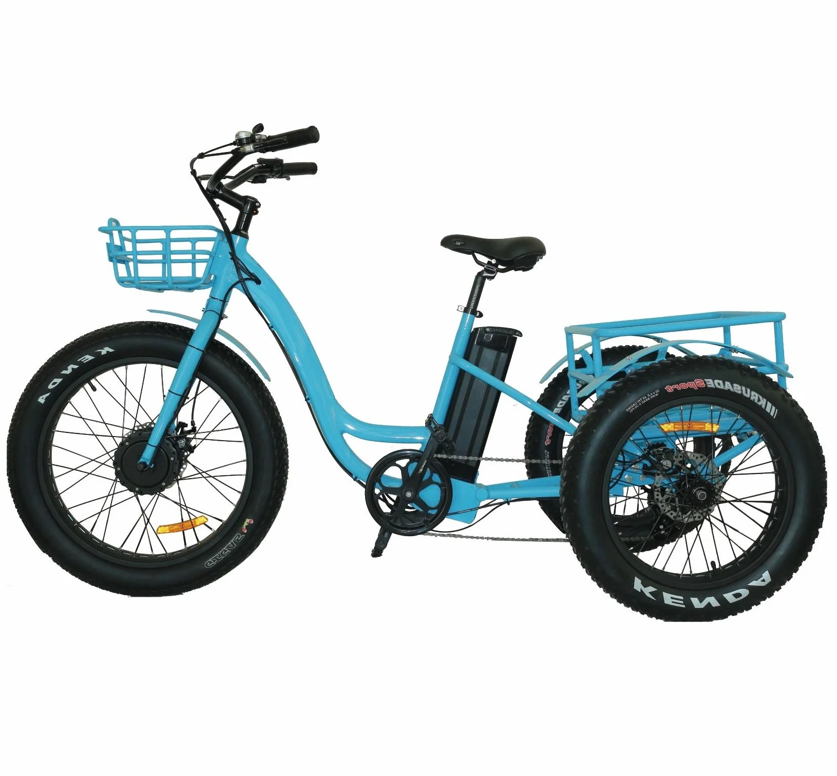 2021 new electric bike power assisted cargo pulling bicycle aluminum hub 3 wheel electric bicycle
