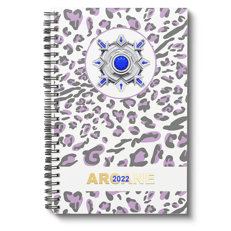 2022 tiger pattern arcane school notebook diary gifts planner spiral binding endnote organizer notebook