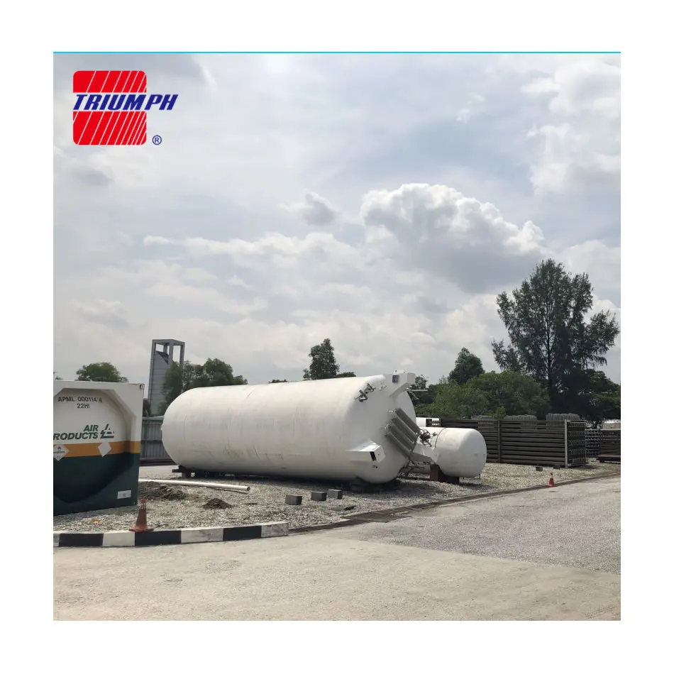 Chemical plant use liquid oxygen nitrogen storage iso asme cryogenic tank