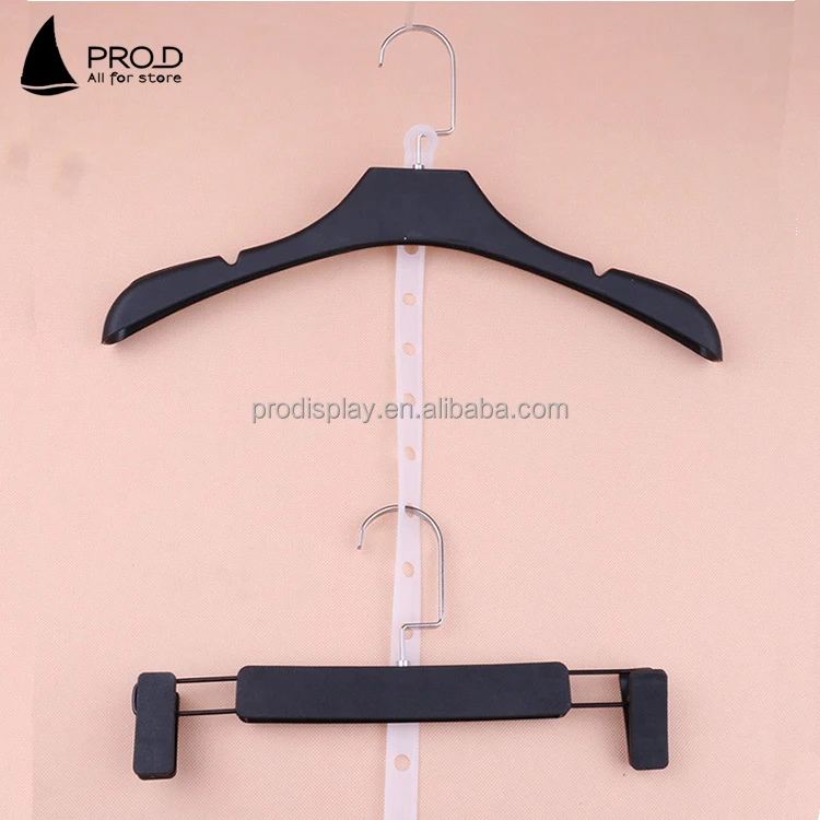 Shopping mall 14 hole long white plastic clothes hanger connect strip