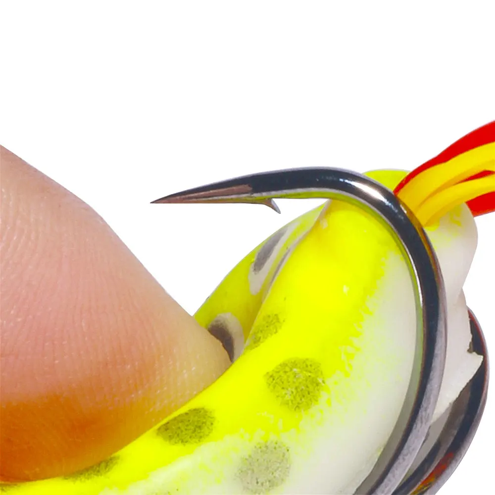 6.3CM New Type 12.4G High Quality Frog Lure Various Size Artificial Fishing Lure Bass Bait Topwater Frog Lure Black