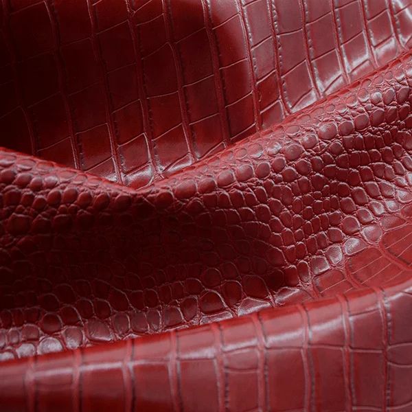Synthetic pu leather materials for crocodile wallet
