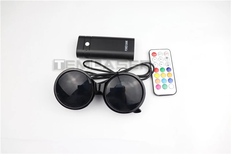 Pixel Pro LED Glasses 350 Modes Rainbow Lights Tinted Lenses Rave Eyewear