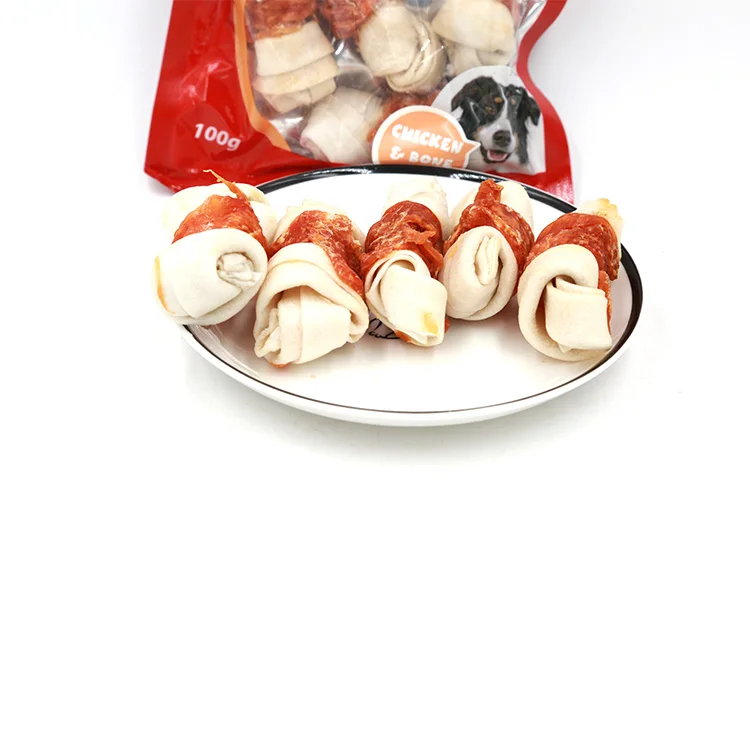 Low Fat Pet Food Dog Snacks Puppy Chews Knotted Bone