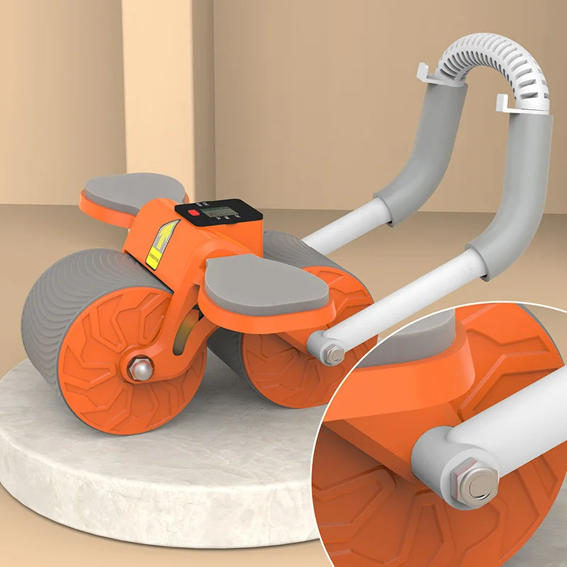 2024 New Design Fitness Equipment Automatic Rebound Abdominal Wheel Roller Multifunctional Ab Wheel Roller