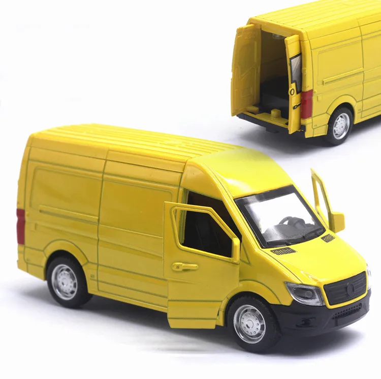 OEM Transport van vehicle Commercial vehicle van business logo custom Diecast Model Car Toys For Advertising Promotional Van