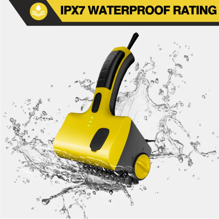 Оптовая продажа от производителя IP67 водонепроницаемый резервуар для воды Беспроводная электрическая щетка гриля барбекю очистки