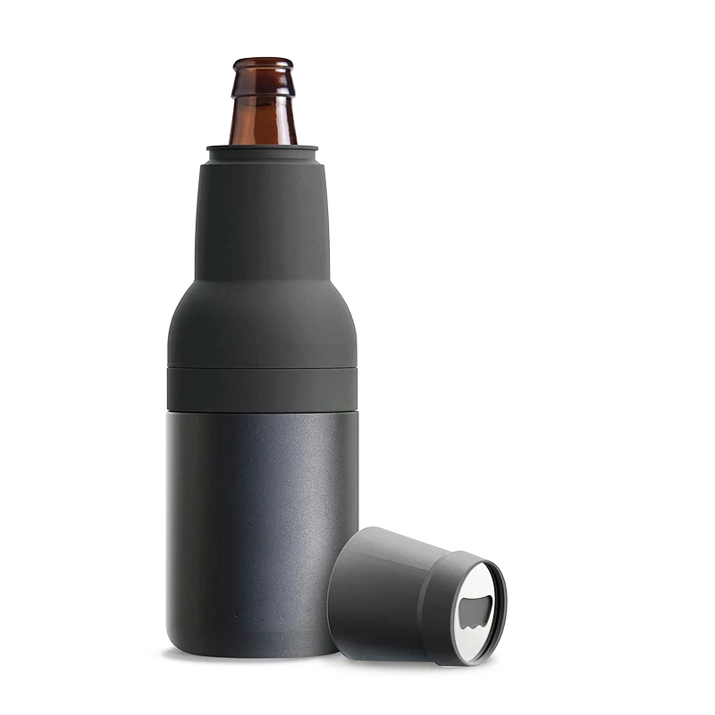 12oz Beer 2 Go Vacuum Insulated Double Walled Stainless Steel Beer Can and Bottle Cooler with Beer Opener Eco Friendly