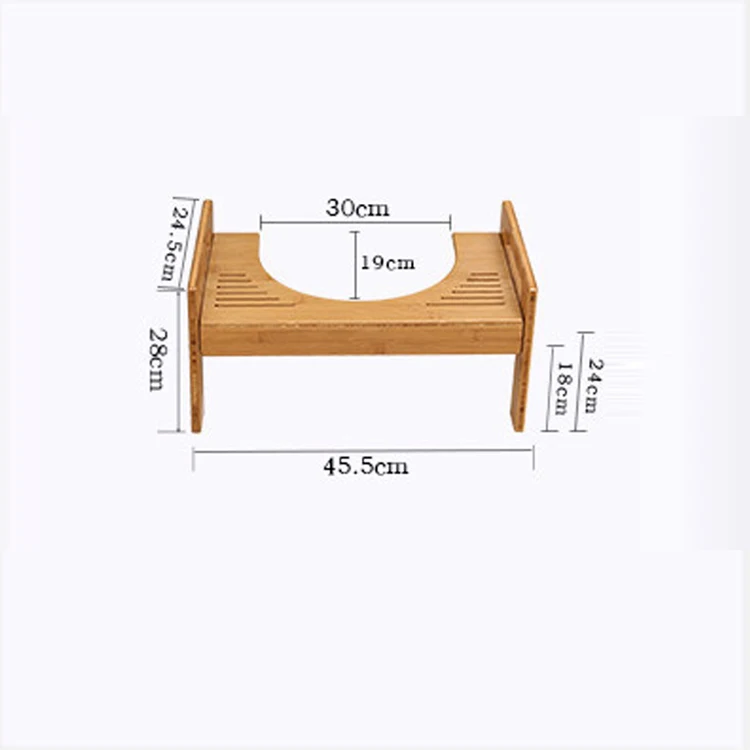 Bamboo Toilet Stool toilet squatting stool toliet step stool for Bathroom
