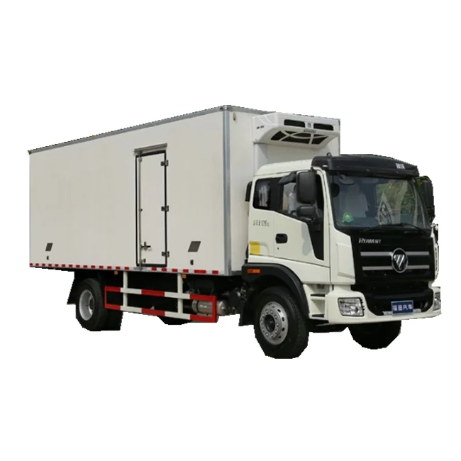 Foton 168hp Refrigeration Freezer Trucks 8T Load Meat Fish Transport Refrigerator Trucks With Cummis Engine Refrigerated Truck