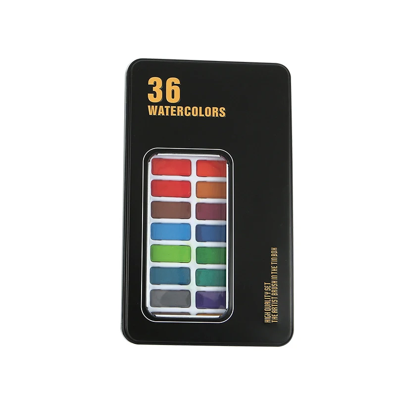 2022 художественные принадлежности для рисования профессиональный набор однотонных акварельных красок пигментный торт