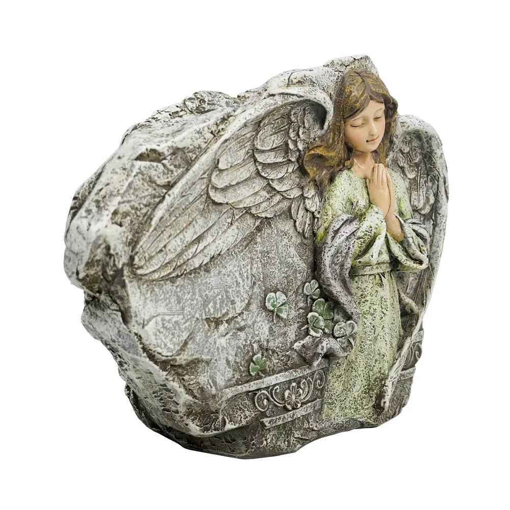 Wholesale flower Pot fairy praying Resin Planter yard vase for  garden decoration