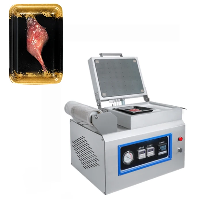 Semi-Auto Sandwich Sausage Chicken Automatic Thermoforming Vacuum Packing