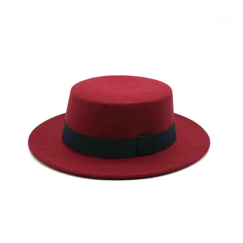 A479 Winter Autumn Simulation Woolen Women Men Ladies Fedoras Top Jazz European American Round Bowler Hats